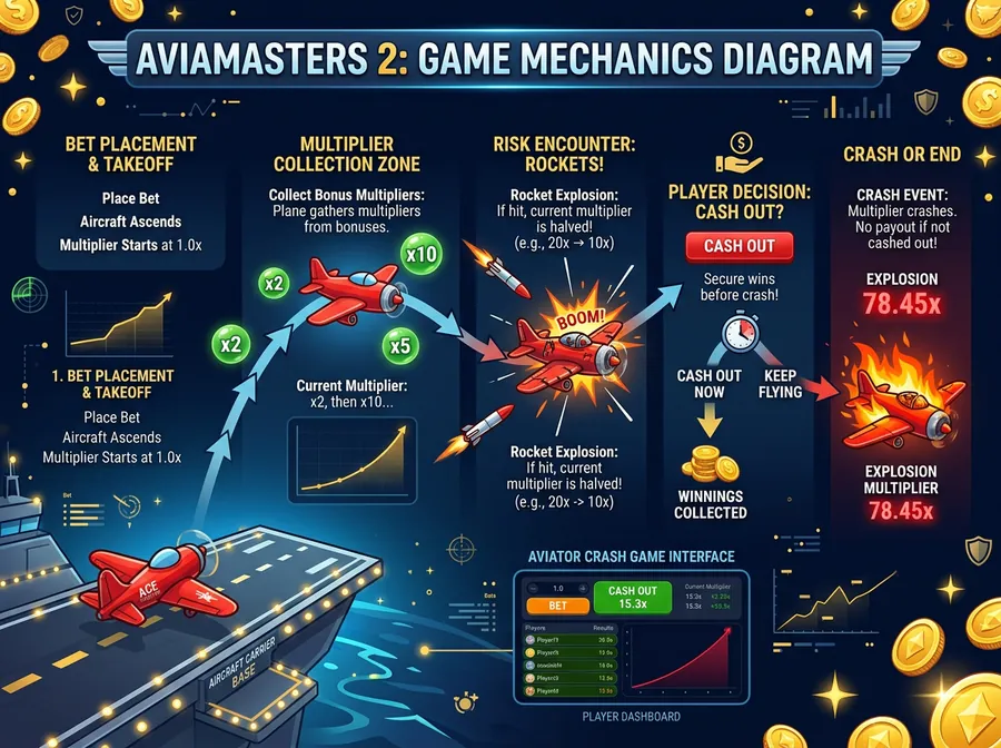Механика Aviamasters 2 — ракеты и множители в полёте